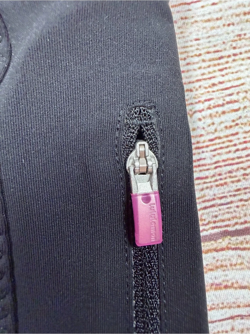 lululemon athletica Black Performance Shorts with Hot Pink Waistband